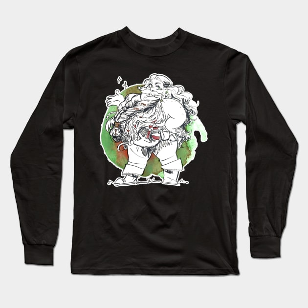 Dwarven Lady white Long Sleeve T-Shirt by Schpog